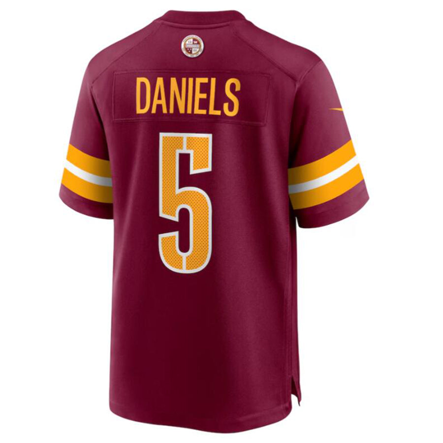 My Store W.Commanders #5 Jayden Daniels Burgundy 2024 Draft First Round Pick Player Game Stitched Jerseys
