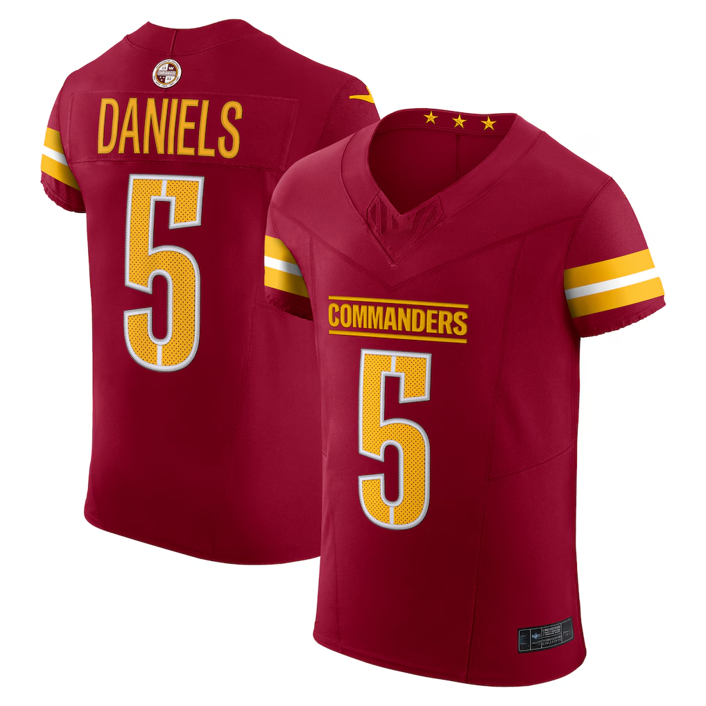 My Store W.Commanders #5 Jayden Daniels Burgundy Team Vapor F.U.S.E. Elite Stitched Jerseys