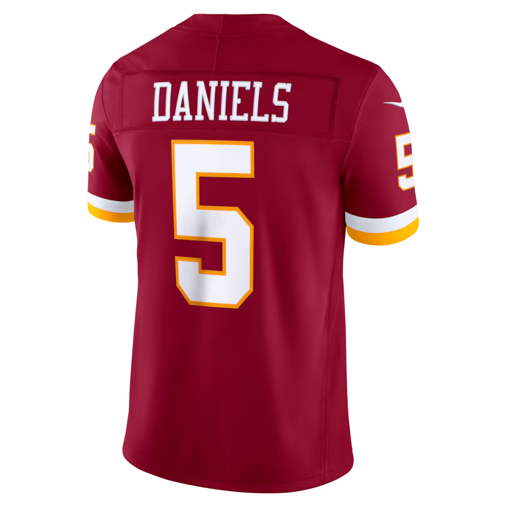 My Store W.Commanders #5 Jayden Daniels Burgundy Team Vapor F.U.S.E. Stitched Limited Jerseys