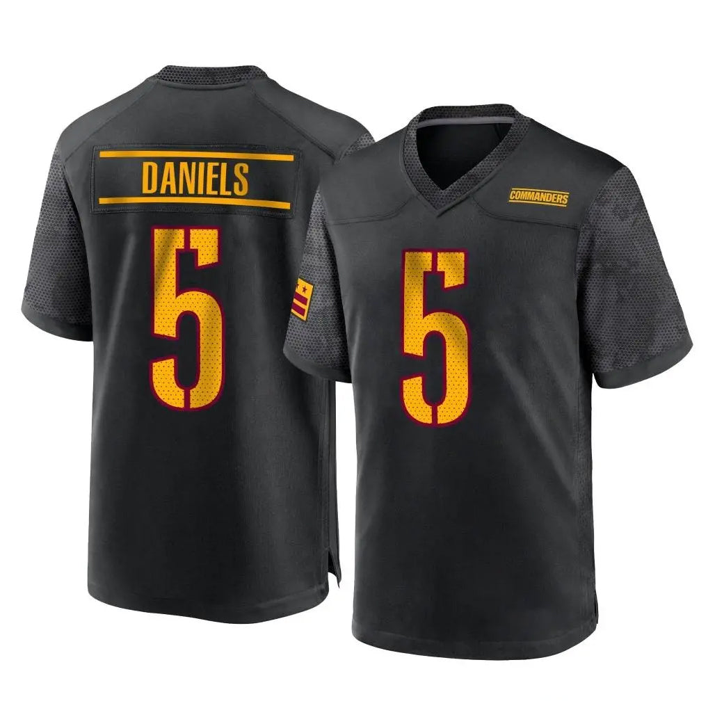 My Store W.Commanders #5 Jayden Daniels Player Black Home Game Stitched Jerseys