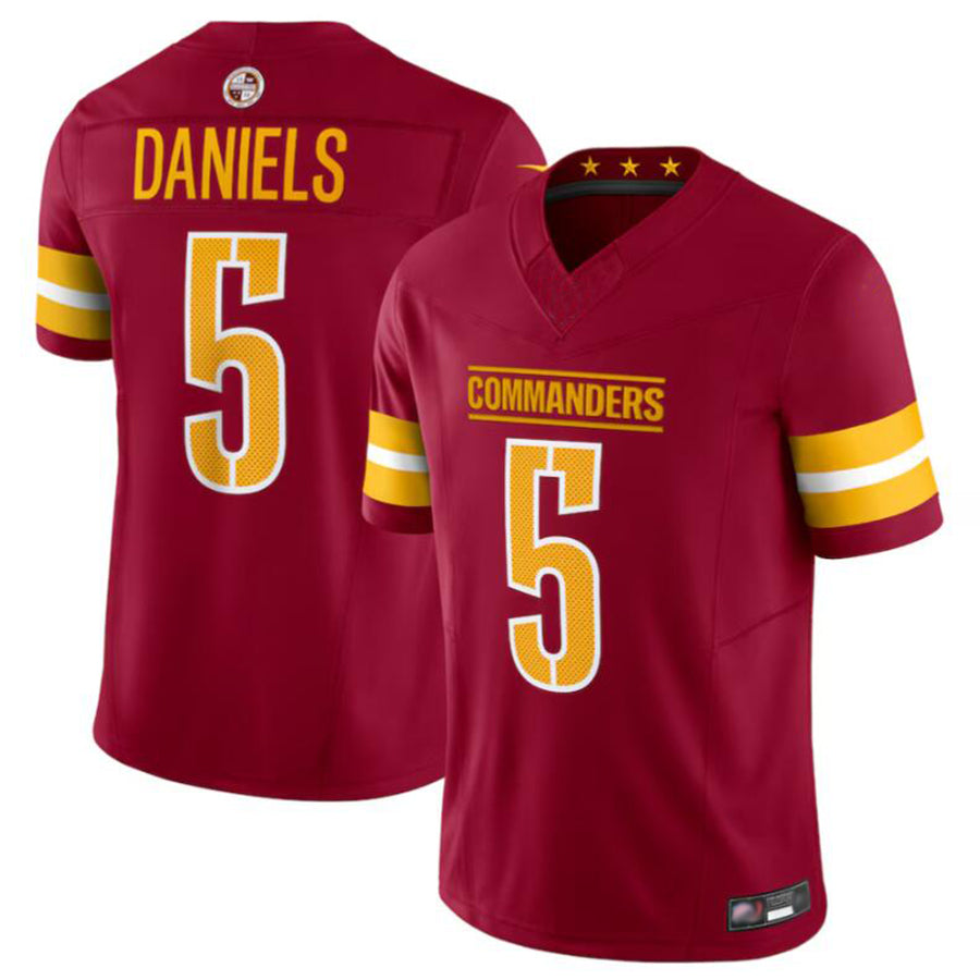 My Store W.Commanders #5 Jayden Daniels Player Burgundy Vapor F.U.S.E. Limited Stitched Jerseys