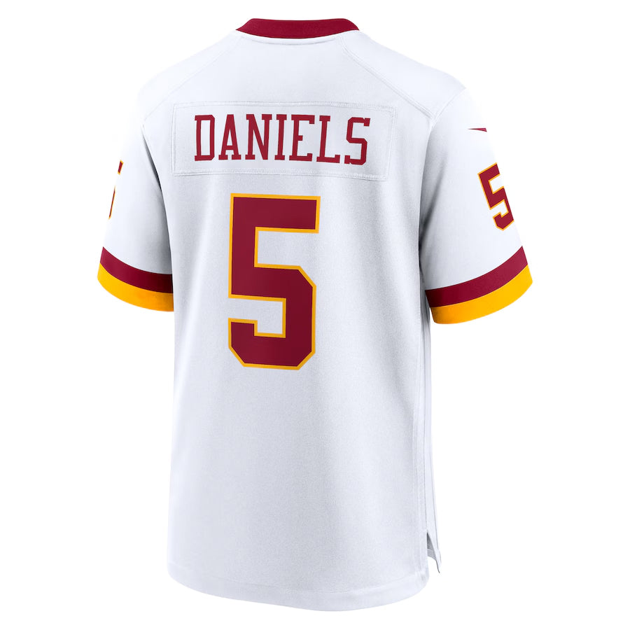 My Store W.Commanders #5 Jayden Daniels Player White Home Game Stitched Jerseys
