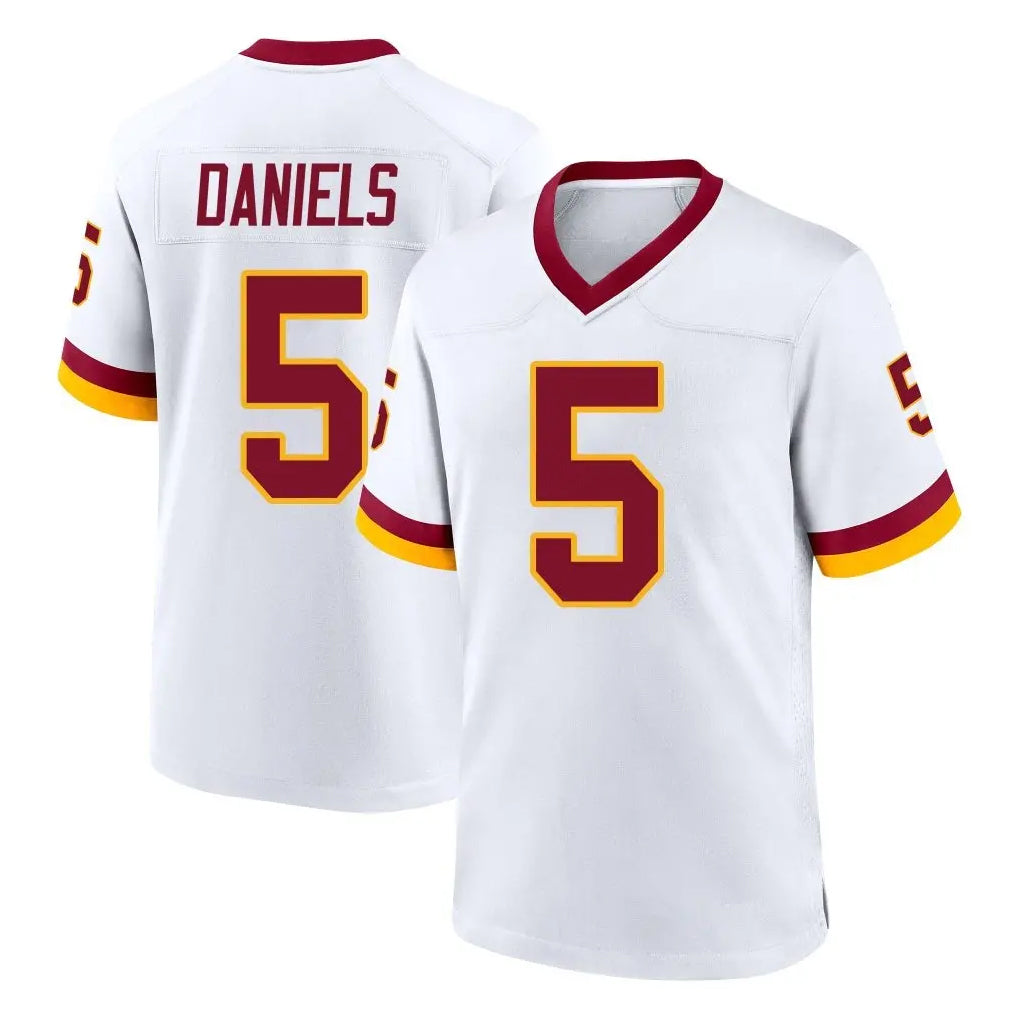 My Store W.Commanders #5 Jayden Daniels Player White Home Game Stitched Jerseys