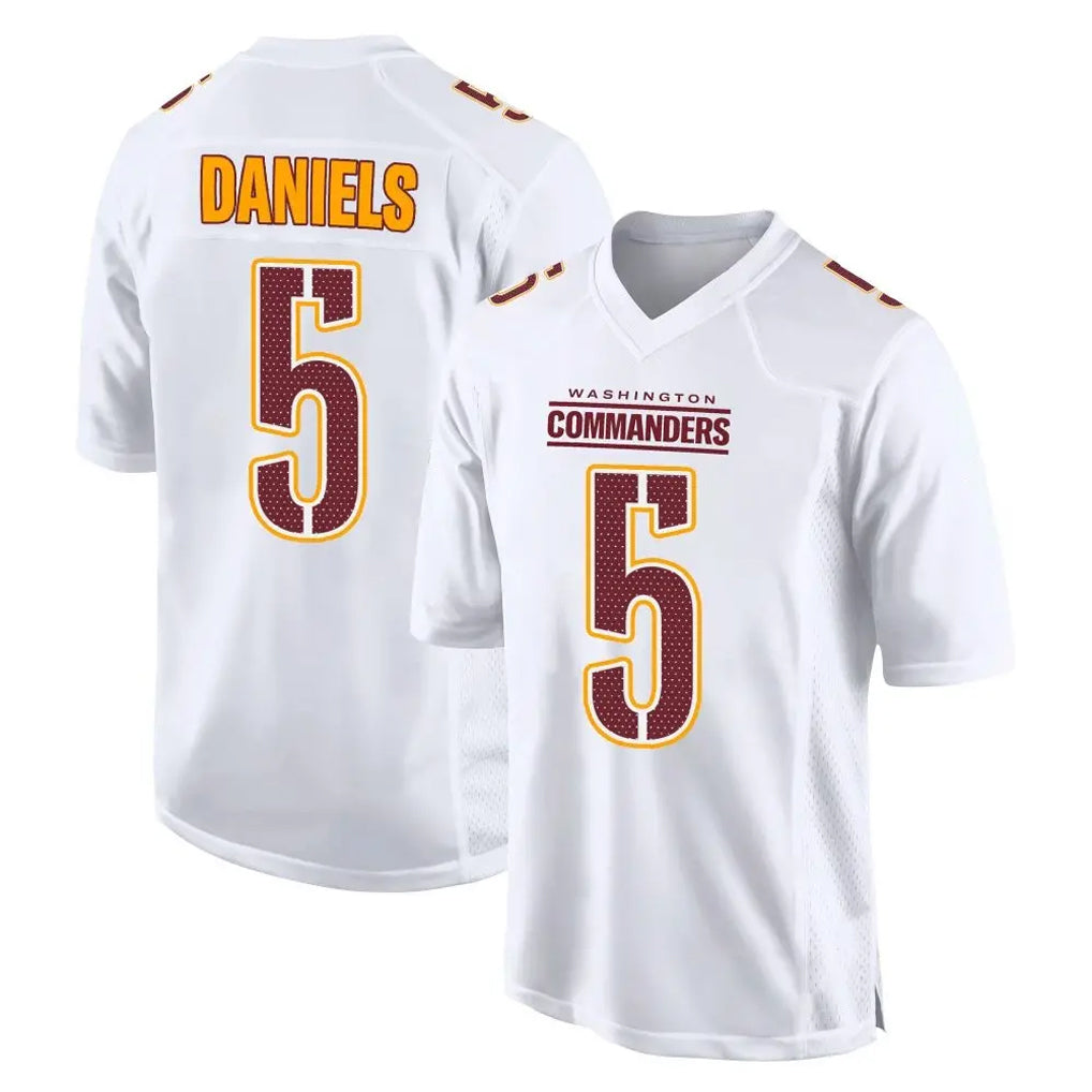 My Store W.Commanders #5 Jayden Daniels Player White Tundra Fashion Home Game Stitched Jerseys