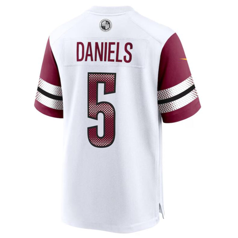 My Store W.Commanders #5 Jayden Daniels White 2024 Draft First Round Pick Player Game Stitched Jerseys