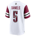 My Store W.Commanders #5 Jayden Daniels White 2024 Draft First Round Pick Player Game Stitched Jerseys