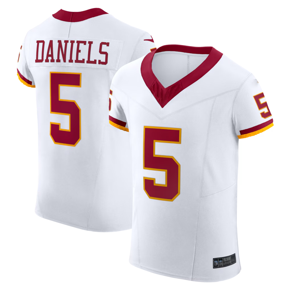 My Store W.Commanders #5 Jayden Daniels White Alternate 2 Super Bowl Era Vapor F.U.S.E. Elite Stitched Jerseys