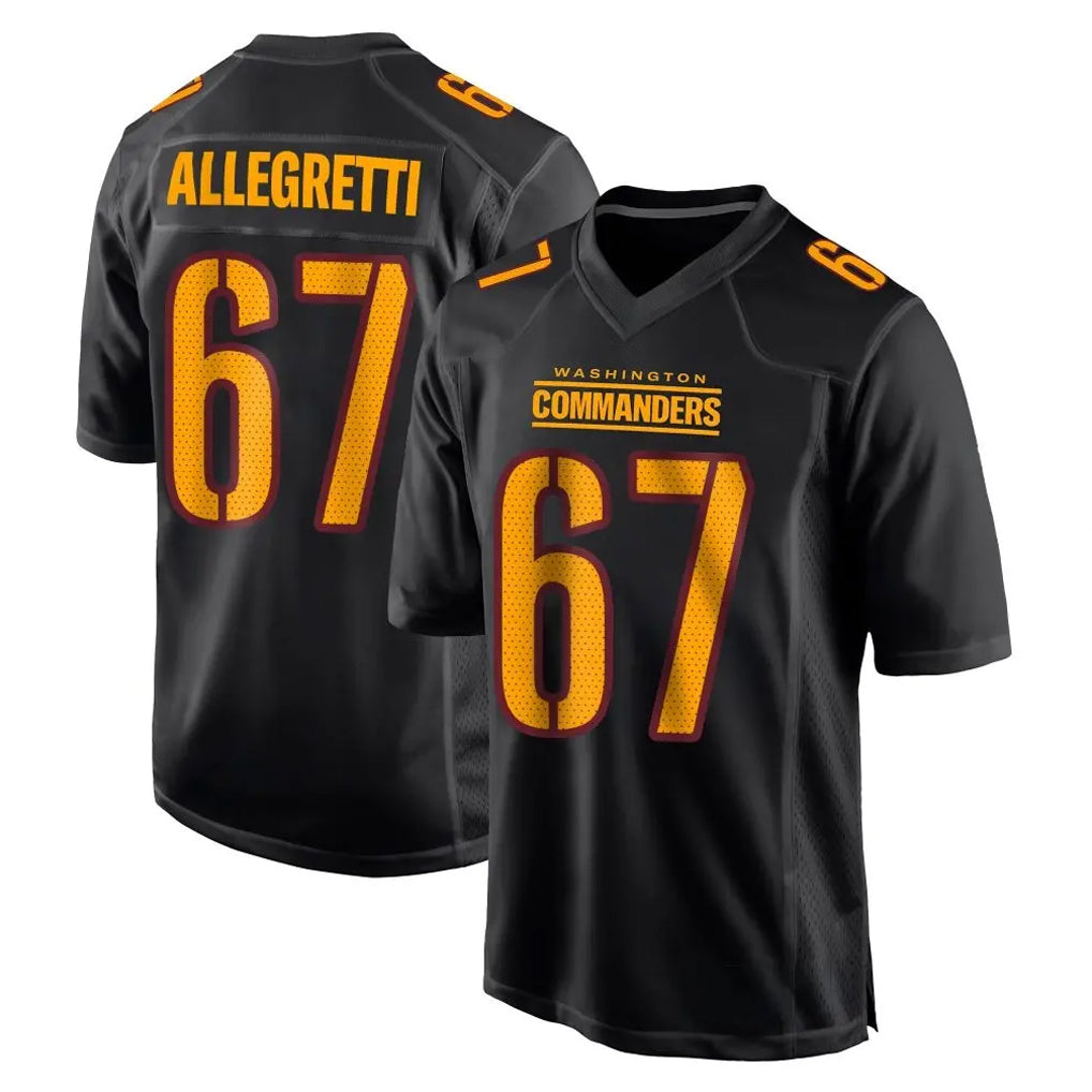 My Store W.Commanders #67 Nick Allegretti Player Black Carbon Fashion Home Game Stitched Jerseys