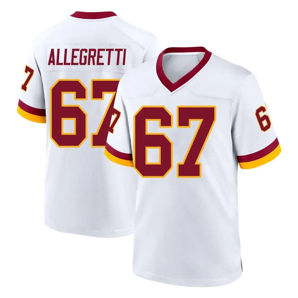 My Store W.Commanders #67 Nick Allegretti Player White Home Game Stitched Jerseys