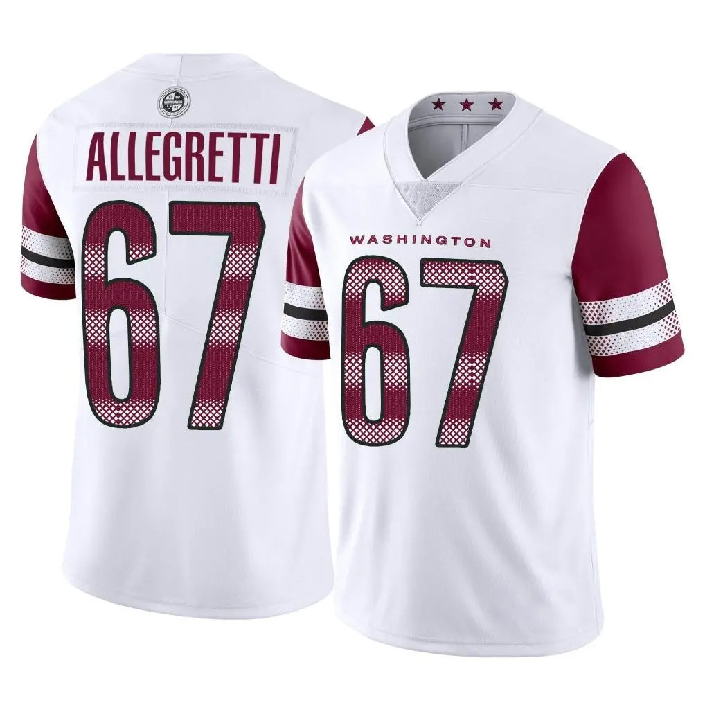 My Store W.Commanders #67 Nick Allegretti Player White Limited Vapor Home Game Stitched Jerseys