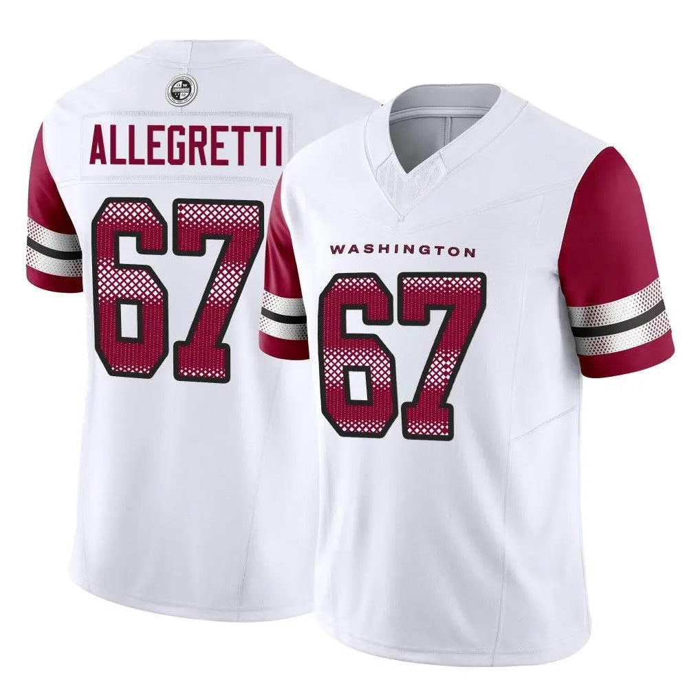 My Store W.Commanders #67 Nick Allegretti Player White Vapor F.U.S.E. Limited Home Game Stitched Jerseys