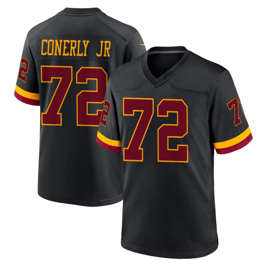 My Store W.Commanders #72 Josh Conerly Jr. Player Black Limited Home Game Stitched Jerseys