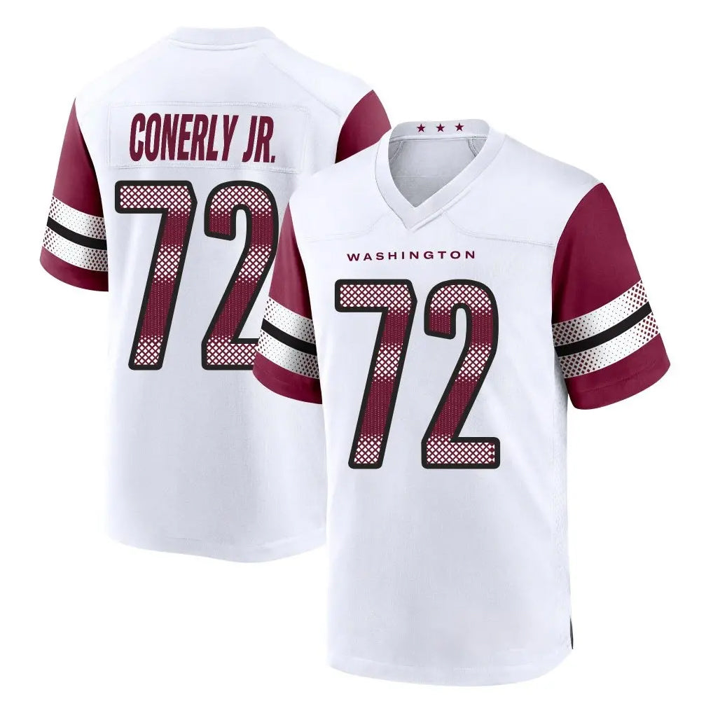 My Store W.Commanders #72 Josh Conerly Jr. Player White Game Home Stitched Jerseys
