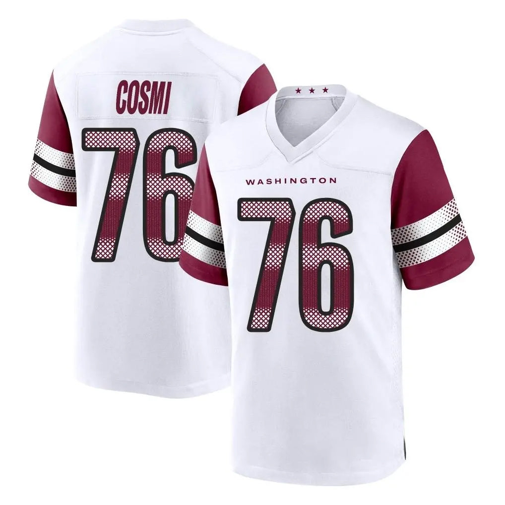My Store W.Commanders #76 Sam Cosmi Player White Game Home Stitched Jerseys