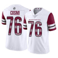 My Store W.Commanders #76 Sam Cosmi Player White Limited Vapor Home Game Stitched Jerseys