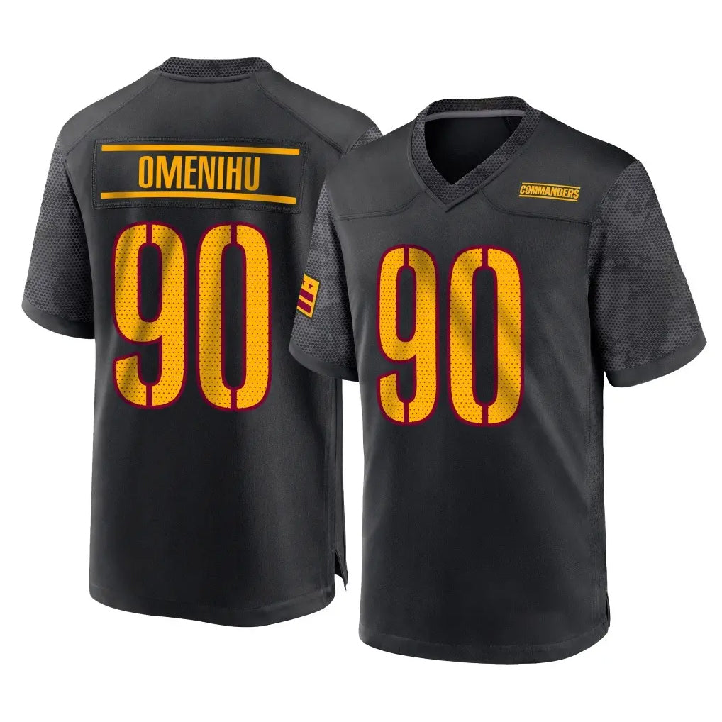 My Store W.Commanders #90 Charles Omenihu Player Black Home Game Stitched Jerseys