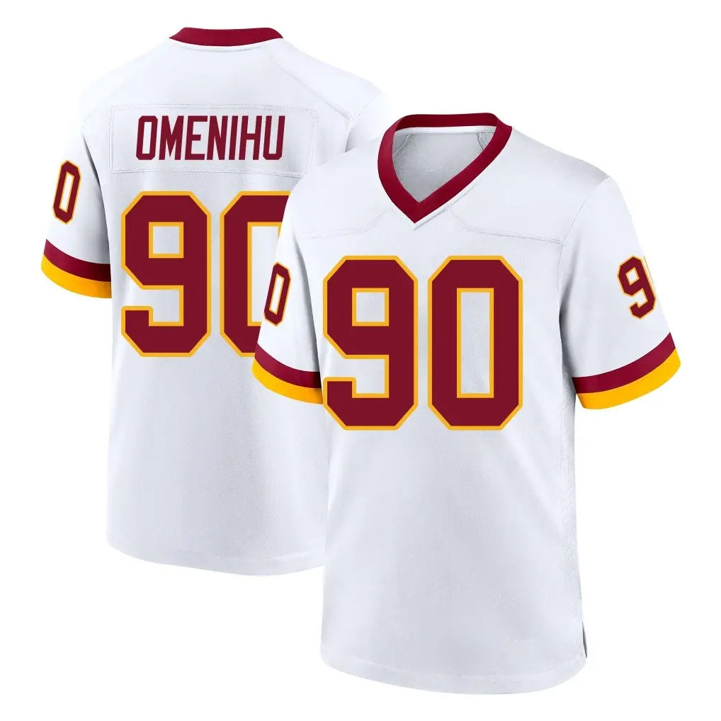 My Store W.Commanders #90 Charles Omenihu Player White Home Game Stitched Jerseys