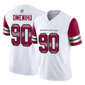 My Store W.Commanders #90 Charles Omenihu Player White Vapor F.U.S.E. Limited Home Game Stitched Jerseys