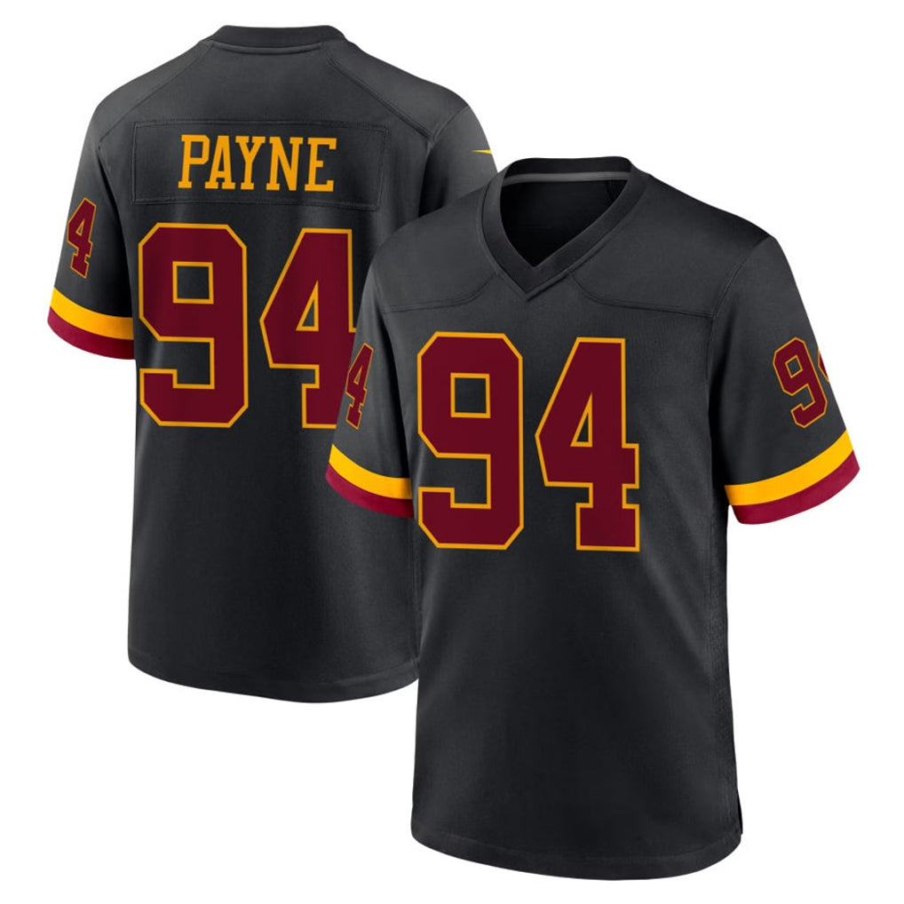 My Store W.Commanders #94 Daron Payne Player Black Limited Home Game Stitched Jerseys