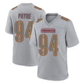 My Store W.Commanders #94 Daron Payne Player Gray Atmosphere Fashion Home Game Stitched Jerseys