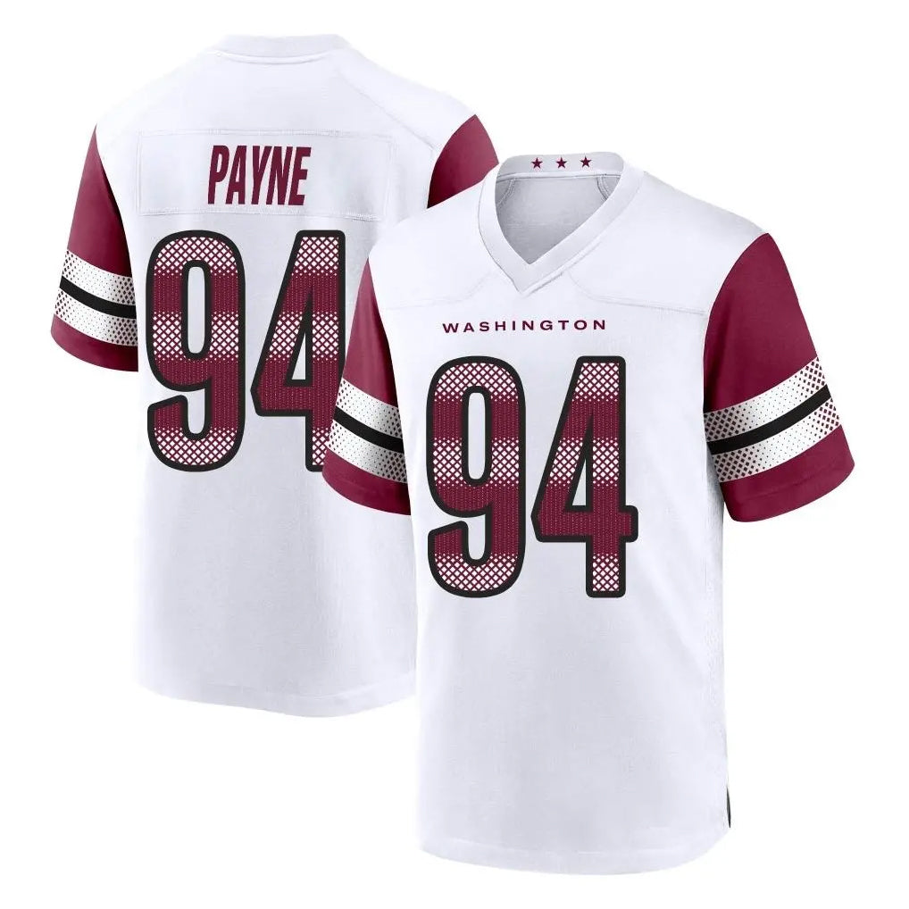 My Store W.Commanders #94 Daron Payne Player White Game Home Stitched Jerseys