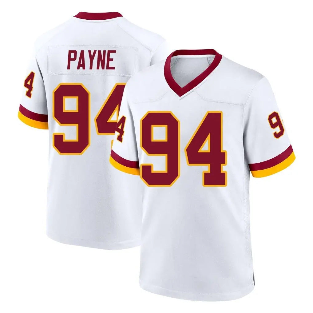 My Store W.Commanders #94 Daron Payne Player White Home Game Stitched Jerseys