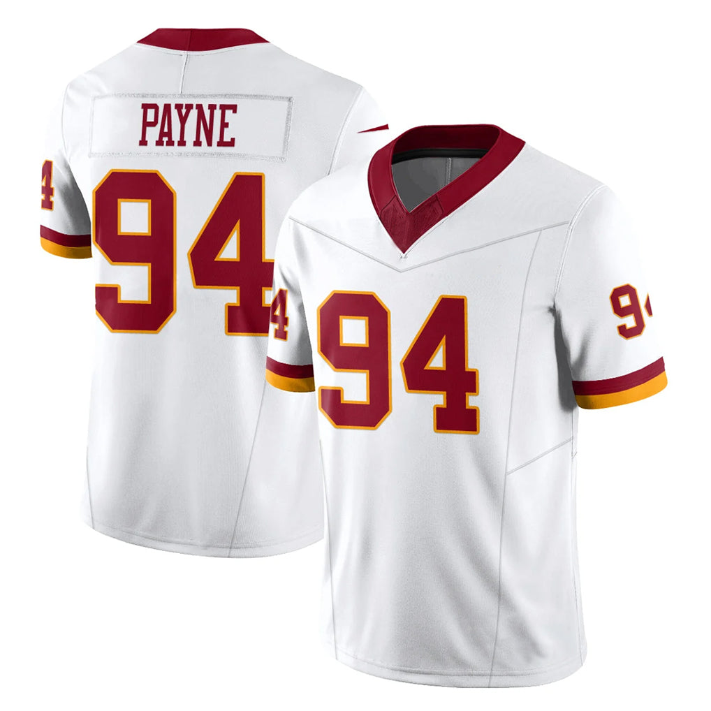 My Store W.Commanders #94 Daron Payne Player White Limited Vapor F.U.S.E. Home Game Stitched Jerseys