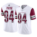 My Store W.Commanders #94 Daron Payne Player White Limited Vapor Home Game Stitched Jerseys