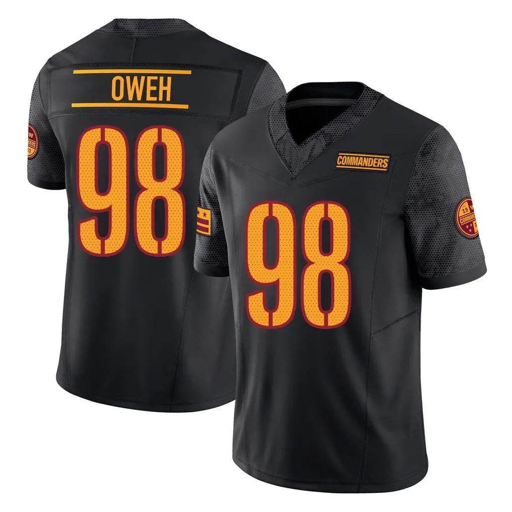 My Store W.Commanders #98 Odafe Oweh Player Black Limited Vapor F.U.S.E. Home Game Stitched Jerseys